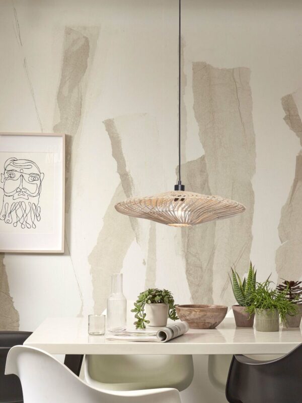 Rotan witte bohemian hanglamp GOOD&MOJO Zanzibar - Image 2