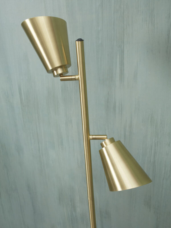 Draaibare 2-lichts vloerlamp goud It's About RoMi Bremen - Image 4