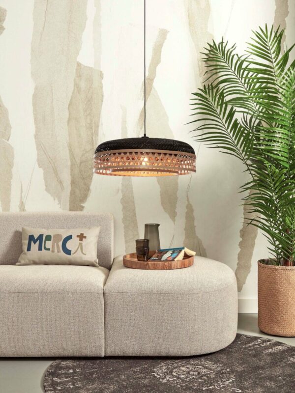 Zwart-naturel bamboe metaal bohemien hanglamp GOOD&MOJO Ubud - Image 4