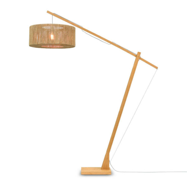 Riet naturel bamboe vloerlamp Boheems GOOD&MOJO Iguazu