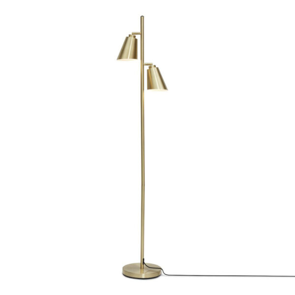 Draaibare 2-lichts vloerlamp goud It's About RoMi Bremen