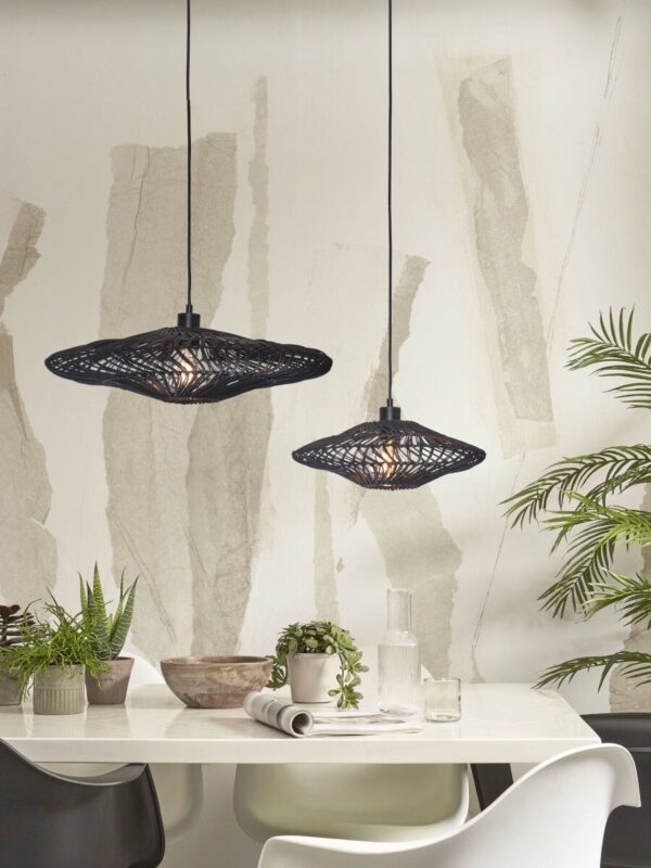 Hanglamp zwart metaal rotan hanglamp GOOD&MOJO Zanzibar - Image 8