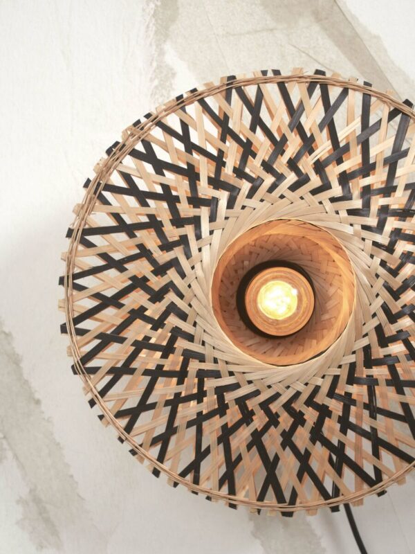 Bohemian bamboe wandlamp naturel/zwart XS GOOD&MOJO Kalimantan - Image 4