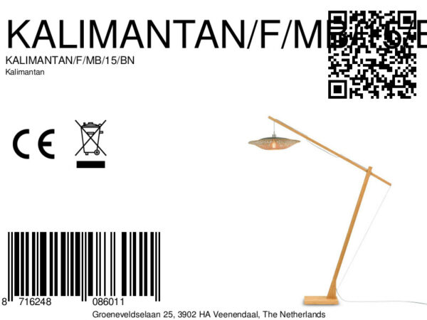 Bamboe Boheemse vloerlamp zwart naturel GOOD&MOJO Kalimantan - Image 10