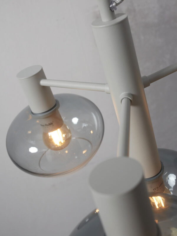 Grijs metaal moderne glazen hanglamp It's About RoMi Bologna - Image 4