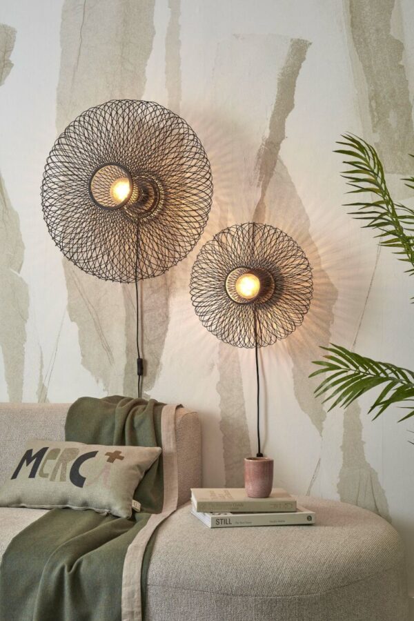 Zwarte wandlamp bamboe metaal bohemian GOOD&MOJO Cango - Image 5