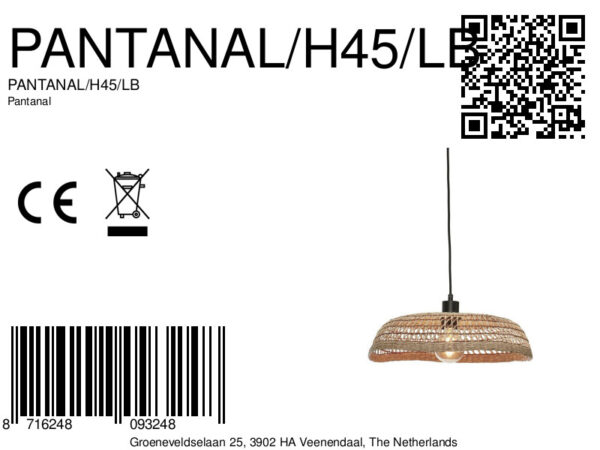 Naturel seagrass metalen boheemse hanglamp GOOD&MOJO Pantanal - Image 12
