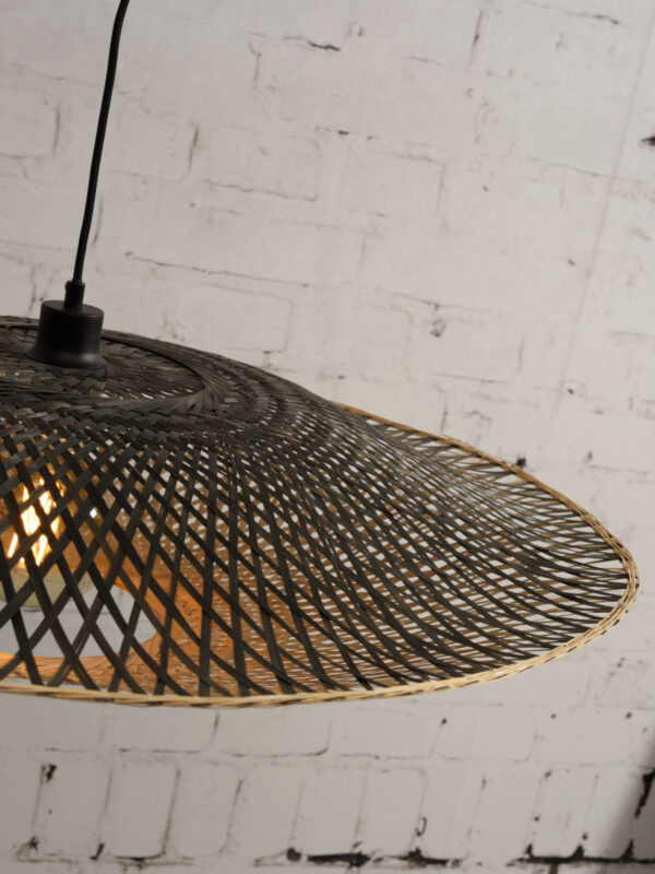 Zwart naturel bohemian bamboe hanglamp GOOD&MOJO Kalimantan - Image 8