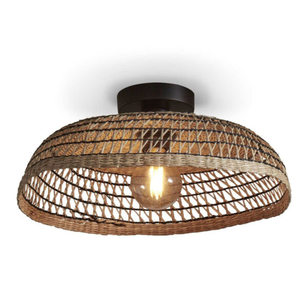 Naturel/zwarte zeegras plafondlamp koepel GOOD&MOJO Pantanal