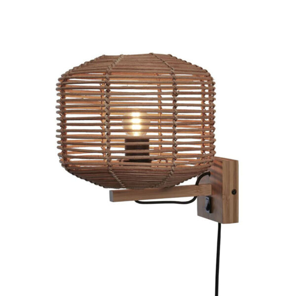 Rotan naturel bohemian wandlamp GOOD&MOJO Tanami