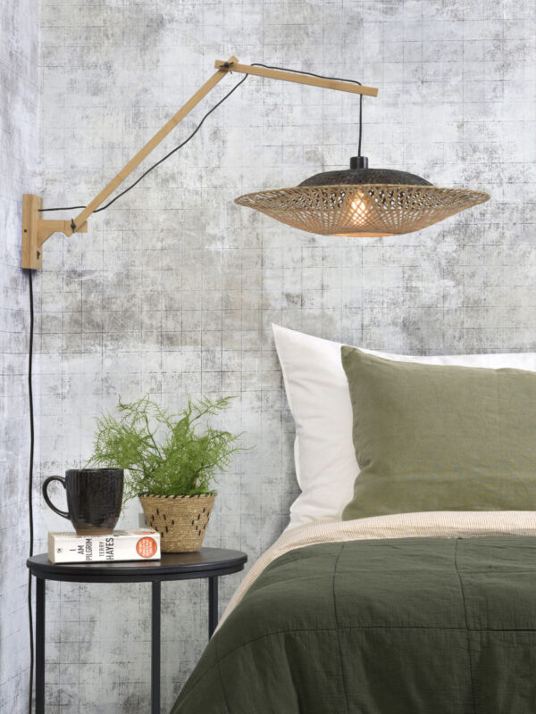 Bamboe wandlamp Boheems naturel zwart GOOD&MOJO Kalimantan - Image 5