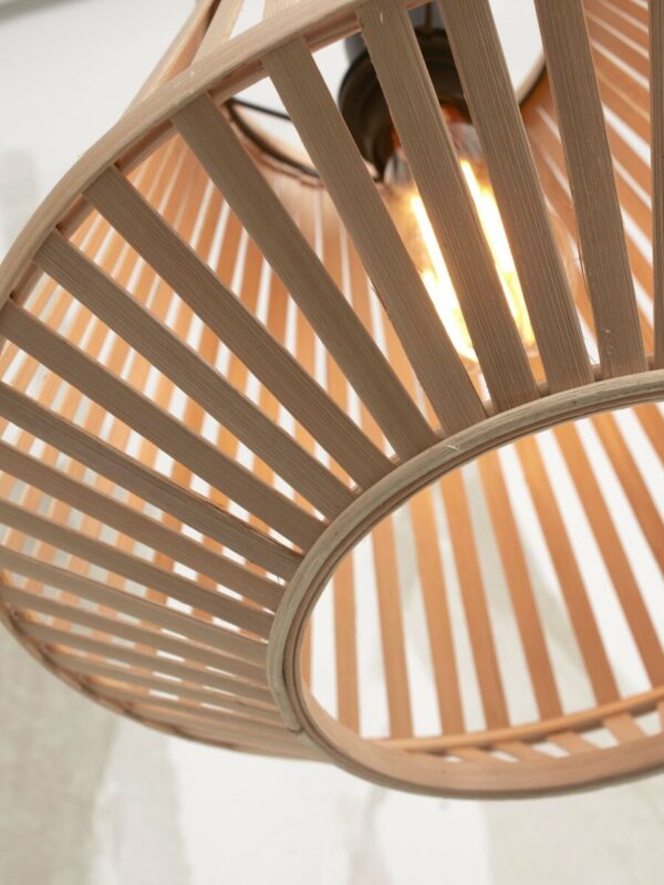 Naturel/witte bamboe lantaarn vloerlamp GOOD&MOJO Merapi - Image 3