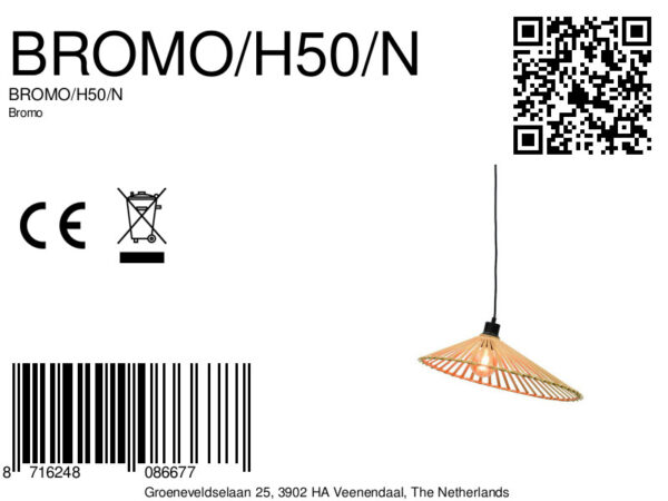 Bohemien hanglamp naturel-zwart bamboe GOOD&MOJO Bromo - Image 11