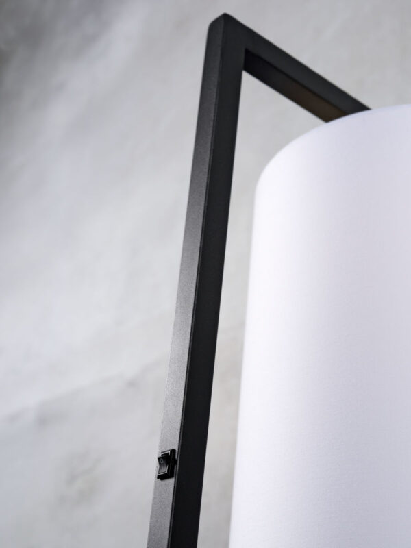 Vloerlamp metaal/katoen witte cilinderkap It's About RoMi Boston - Image 5
