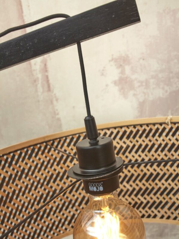 Bohemian vloerlamp naturel zwart bamboe GOOD&MOJO Java - Image 8