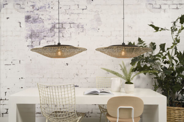 Zwart naturel bohemian bamboe hanglamp GOOD&MOJO Kalimantan - Image 9