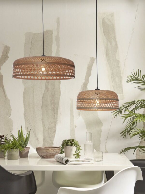 Ronde naturel bamboe bohemian hanglamp GOOD&MOJO Ubud - Image 2