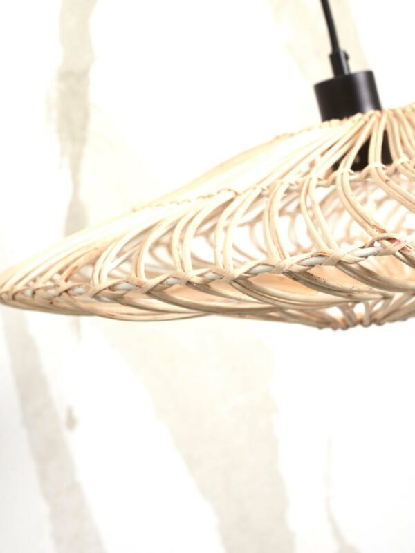 Bamboe-rotan Boheemse witte vloerlamp GOOD&MOJO Zanzibar - Image 6