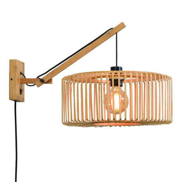 Naturel bamboe bohemian wandlamp GOOD&MOJO Bromo