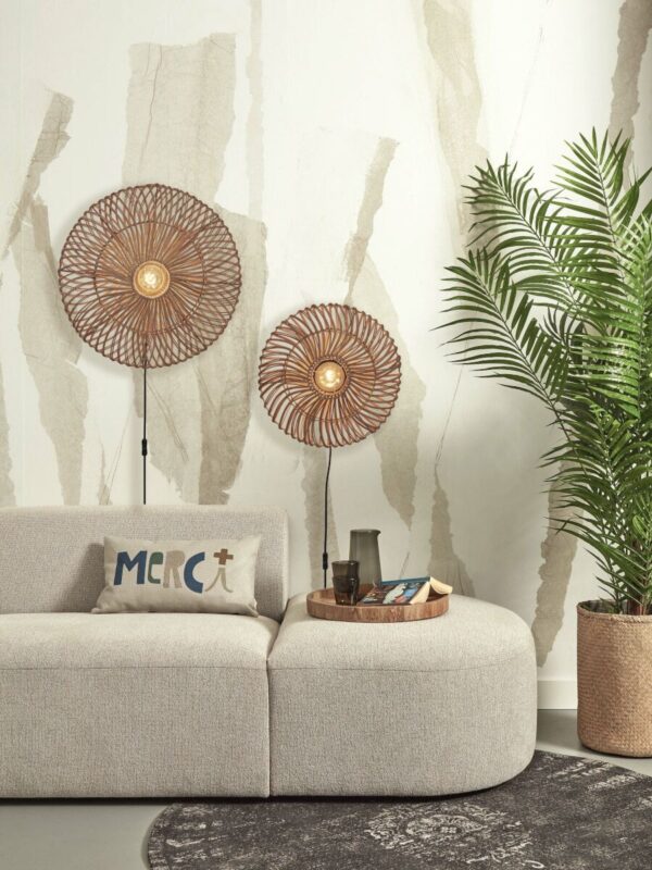 Naturel rotan metalen bohemian wandlamp GOOD&MOJO Zanzibar - Image 11