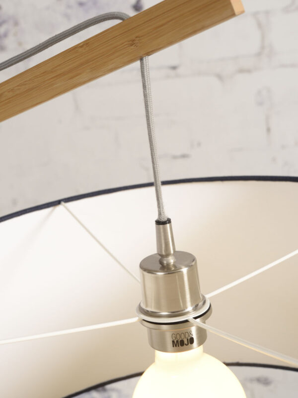 Bamboe vloerlamp zwarte kap GOOD&MOJO Montblanc - Image 9