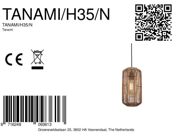 Metaal-rotan bohemian naturel hanglamp GOOD&MOJO Tanami - Image 8
