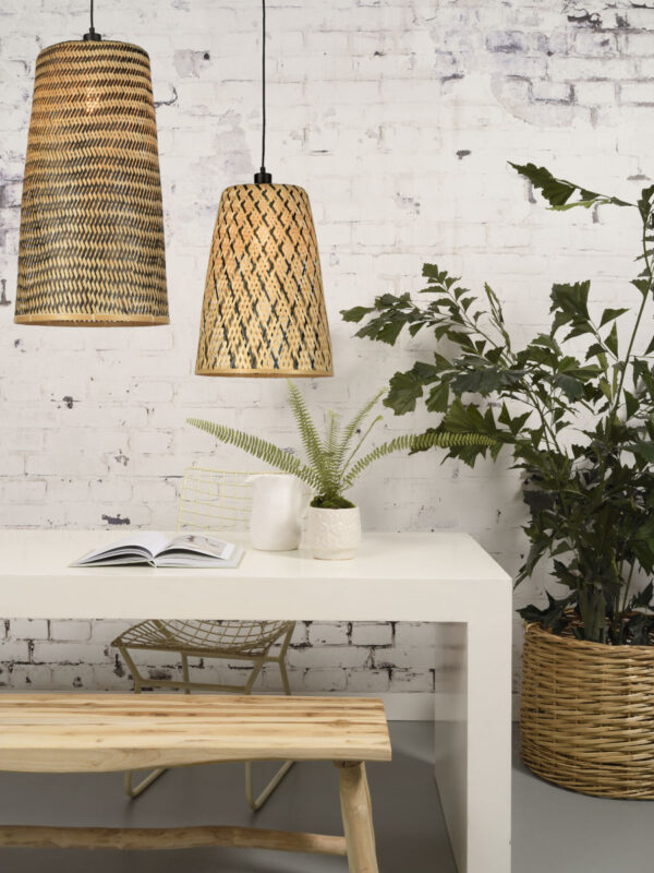 Bamboe naturel hanglamp zwart bohemian GOOD&MOJO Kalimantan - Image 11