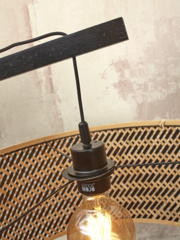 Naturel zwarte bamboe boheemse vloerlamp GOOD&MOJO Java - Image 7