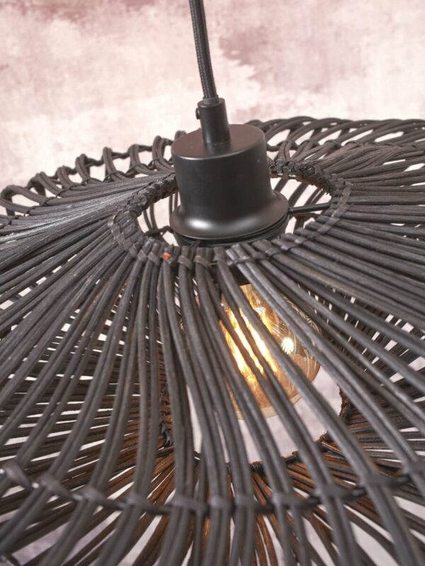 Bohemian vloerlamp bamboe rotan zwart GOOD&MOJO Zanzibar - Image 3