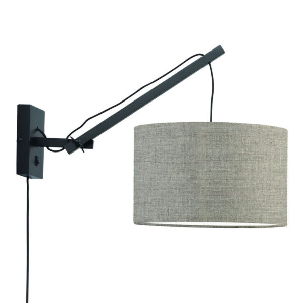 Loodgrijze wandlamp enkelgewricht GOOD&MOJO Andes