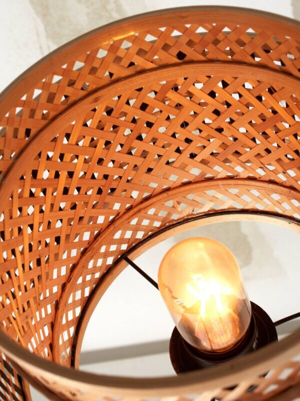 Ronde boheemse vloerlamp naturel zwart GOOD&MOJO Bhutan - Image 7