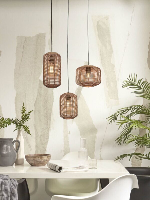 Hanglamp boheems metaal rotan naturel GOOD&MOJO Tanami - Image 10
