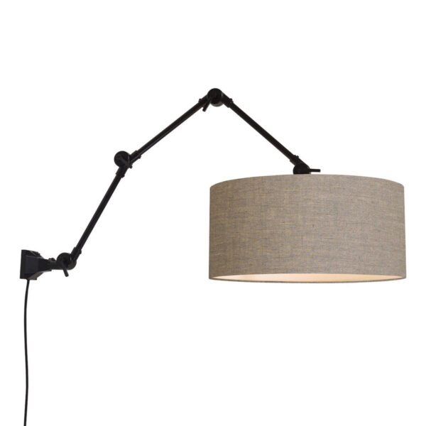 Wandlamp grijs linnen retro It's About RoMi Amsterdam