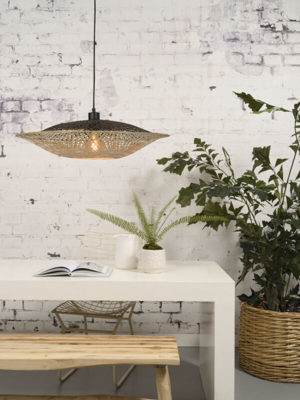 Schotelvormige naturel bohemian hanglamp GOOD&MOJO Kalimantan - Image 2