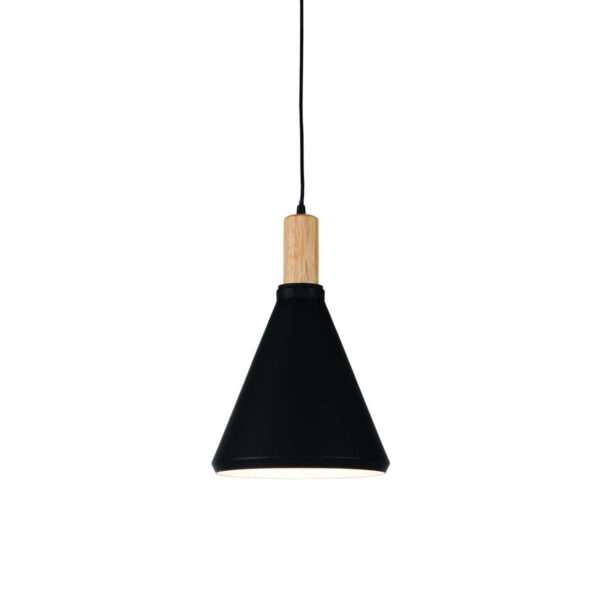 Hout/metalen hanglamp naturel/zwart L It's About RoMi Melbourne