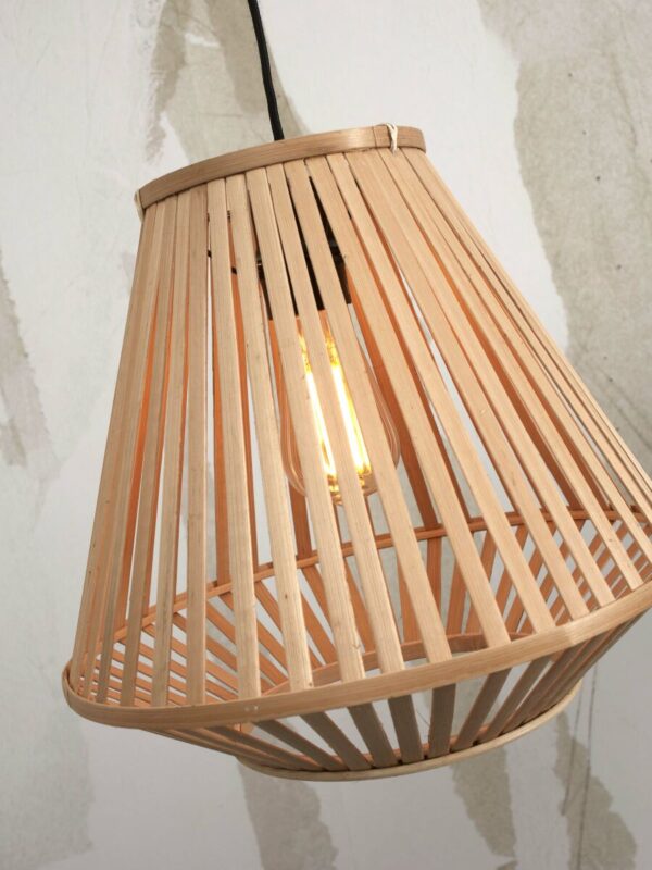 Naturel/witte bamboe lantaarn vloerlamp GOOD&MOJO Merapi - Image 7