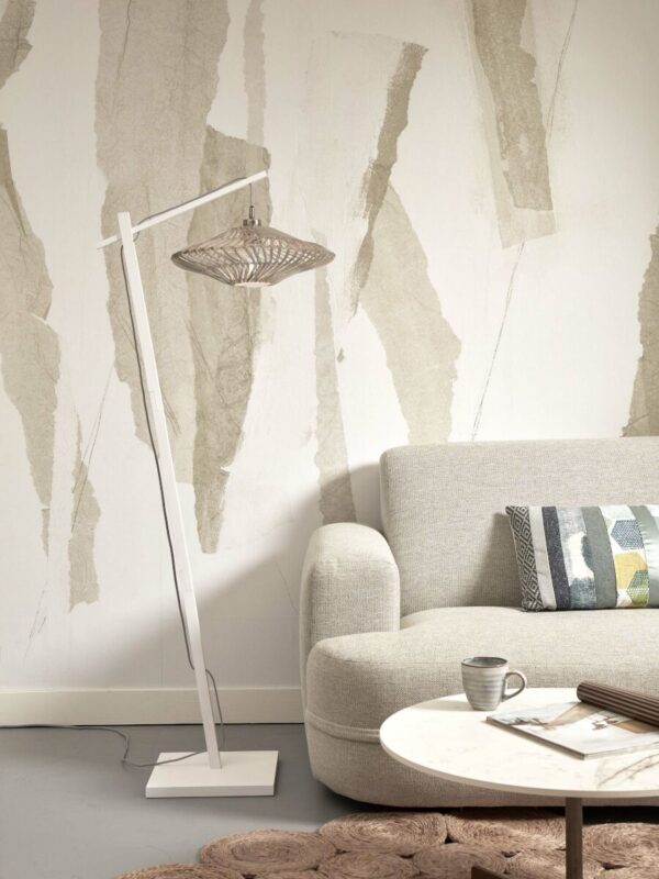 Bamboe-rotan Boheemse witte vloerlamp GOOD&MOJO Zanzibar - Image 2