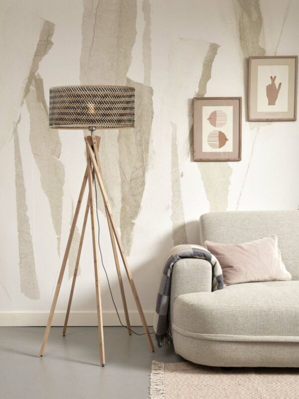 Bamboe bohemian hanglamp zwart naturel GOOD&MOJO Java - Image 2