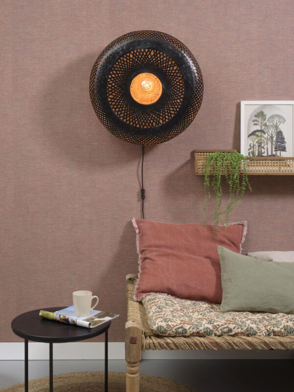 Zwarte bohemian wandlamp rond GOOD&MOJO Palawan - Image 5