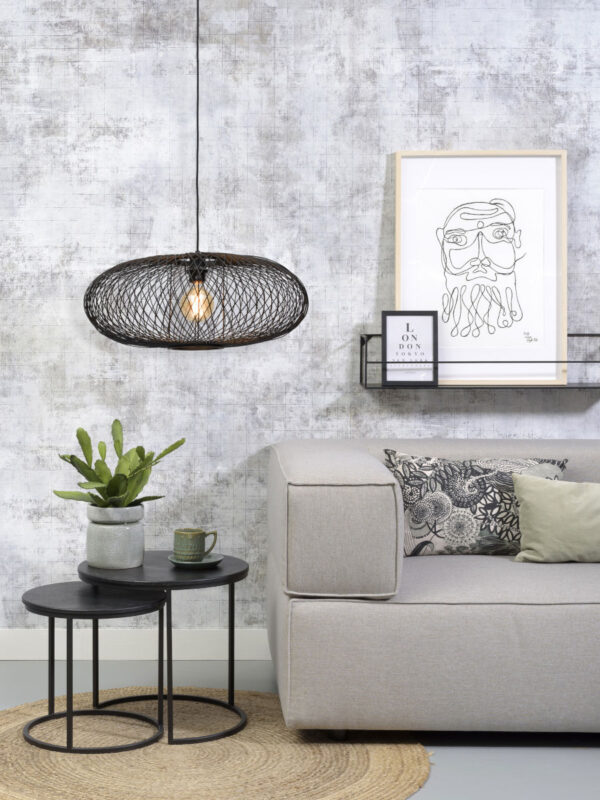 Zwarte bamboe Boheemse hanglamp GOOD&MOJO Cango - Image 9