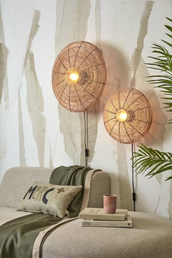 Wandlamp boheems metaal naturel rotan GOOD&MOJO Tanami - Image 10