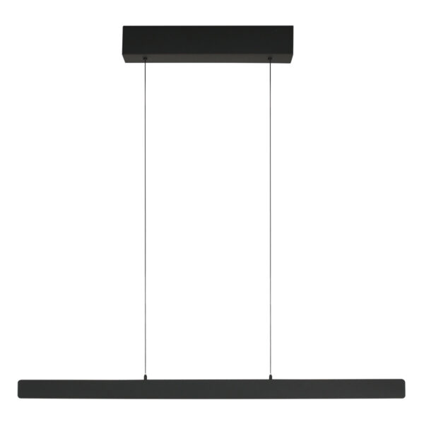 Zwarte design eettafellamp motiondimmer Steinhauer Fluxy - 120cm