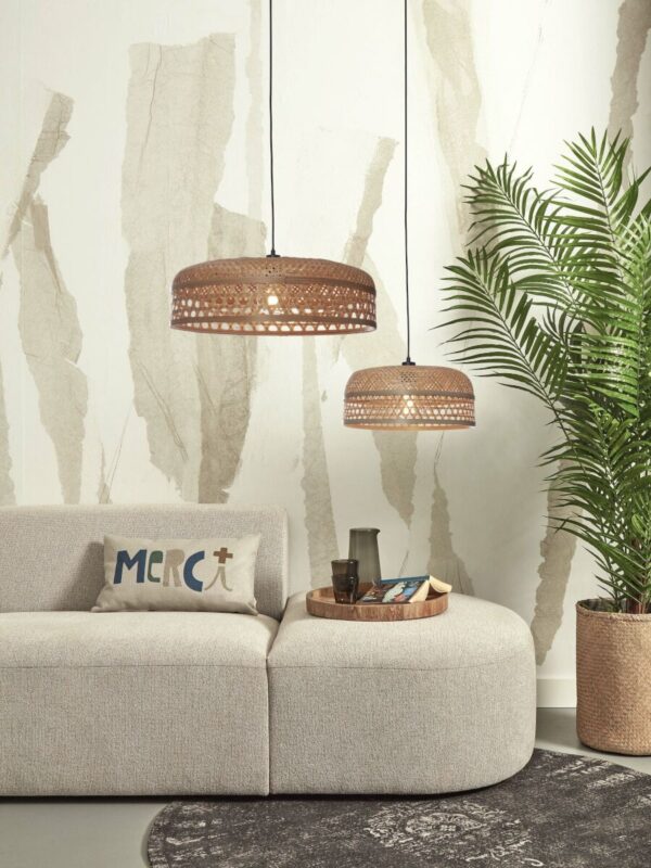 Ronde naturel bamboe bohemian hanglamp GOOD&MOJO Ubud - Image 5