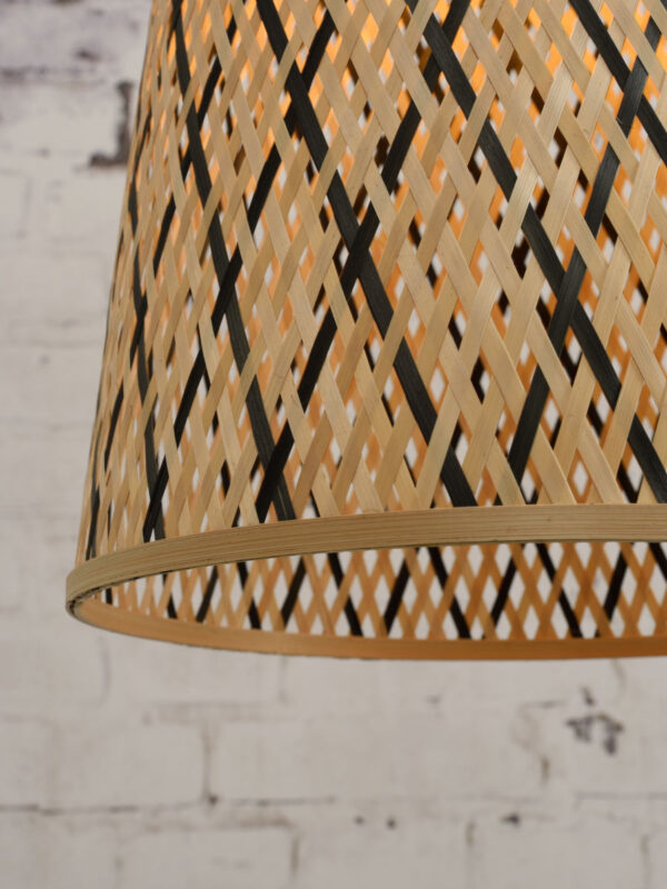 Hanglamp bamboe zwart naturel bohemian GOOD&MOJO Kalimantan - Image 6