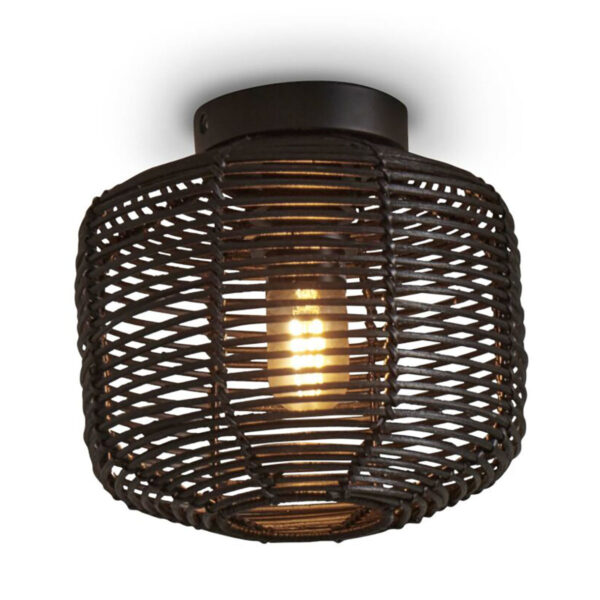 Rotan plafonnière boheems zwart GOOD&MOJO Tanami