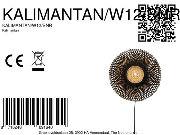 Bohemian bamboe wandlamp naturel/zwart S GOOD&MOJO Kalimantan - Image 13