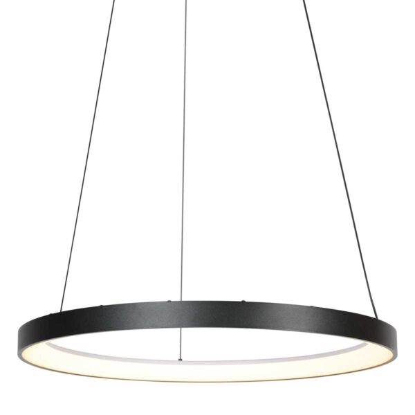 Zwarte minimalistische ring hanglamp Mexlite Circolare - Ø 58cm - Image 8