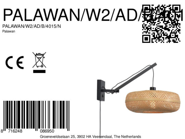 Naturel bamboe bohemian wandlamp GOOD&MOJO Palawan - Image 9