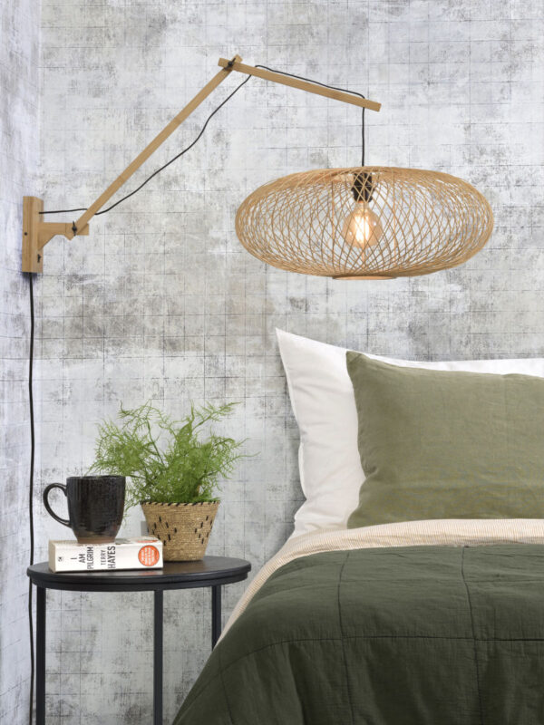 Naturel-naturel wandlamp gevlochten GOOD&MOJO Cango - Image 5