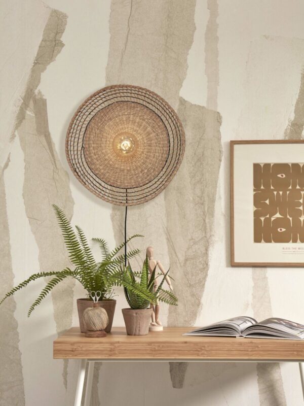 Zwarte wandlamp metaal seagrass bohemian GOOD&MOJO Pantanal - Image 8